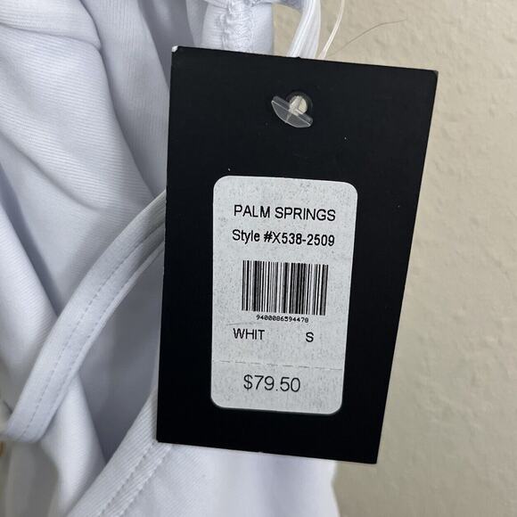 NWT Frederick's Of Hollywood Palm Springs One Piece Swimsuit S Small White - Picture 6 of 6